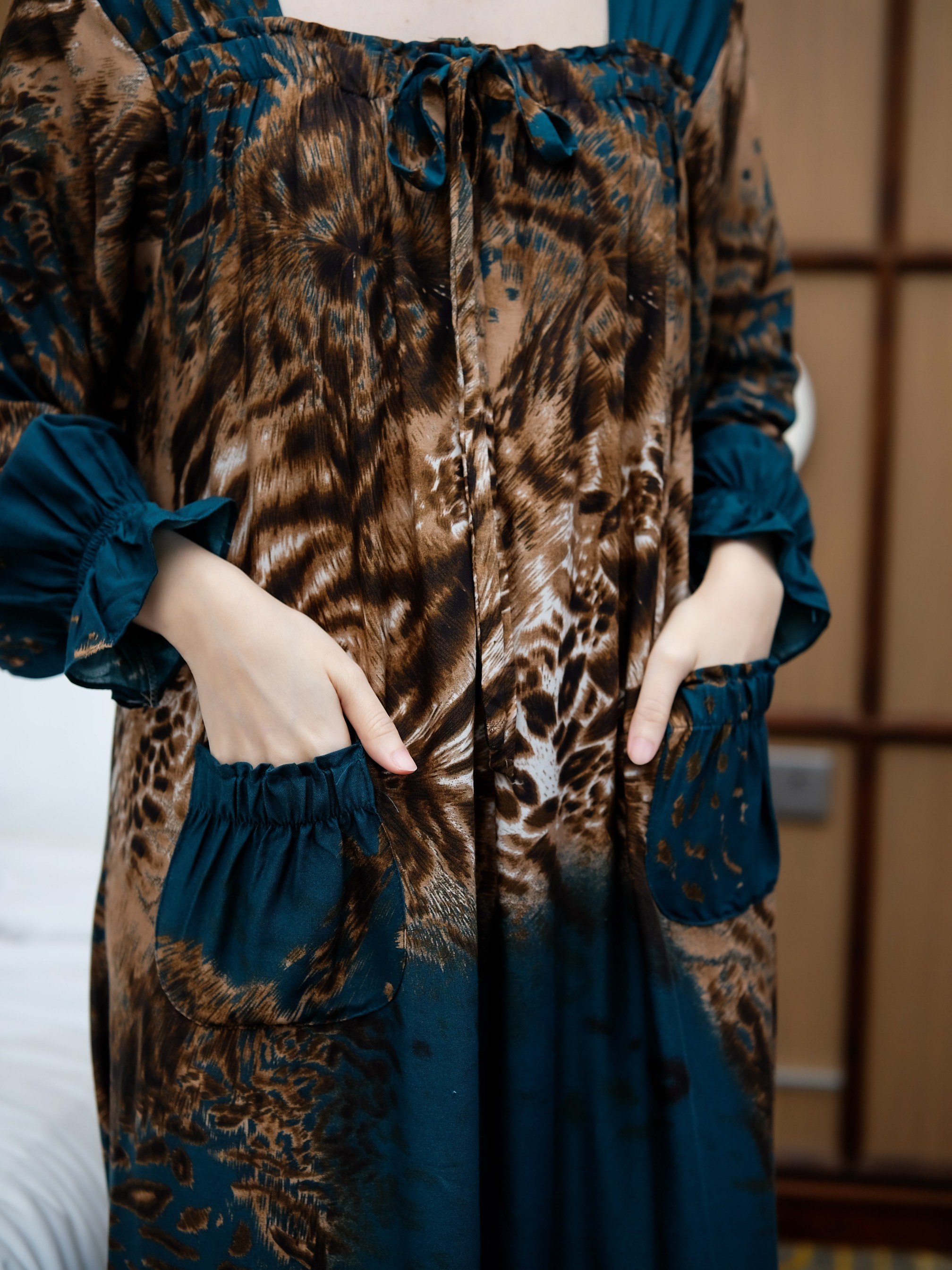 MARGARETHA Daster panjang Rayon Premium Ala Korea Busui Friendly