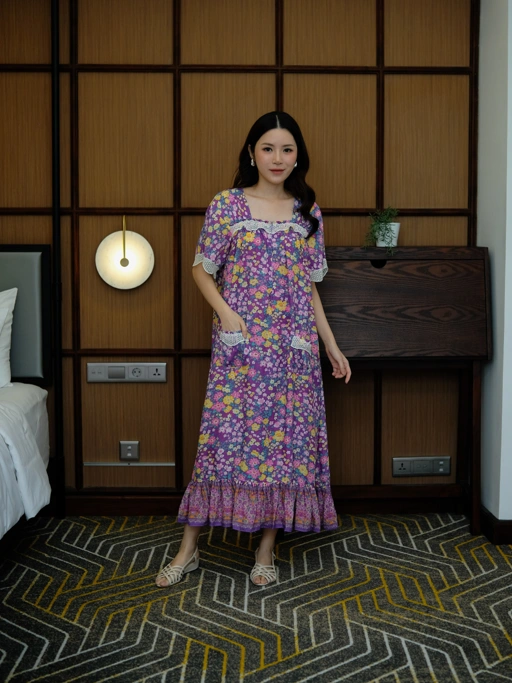 Image of LUCY Daster Shabbychic Bahan Rayon Premium Busui Friendly Nyaman Dipake