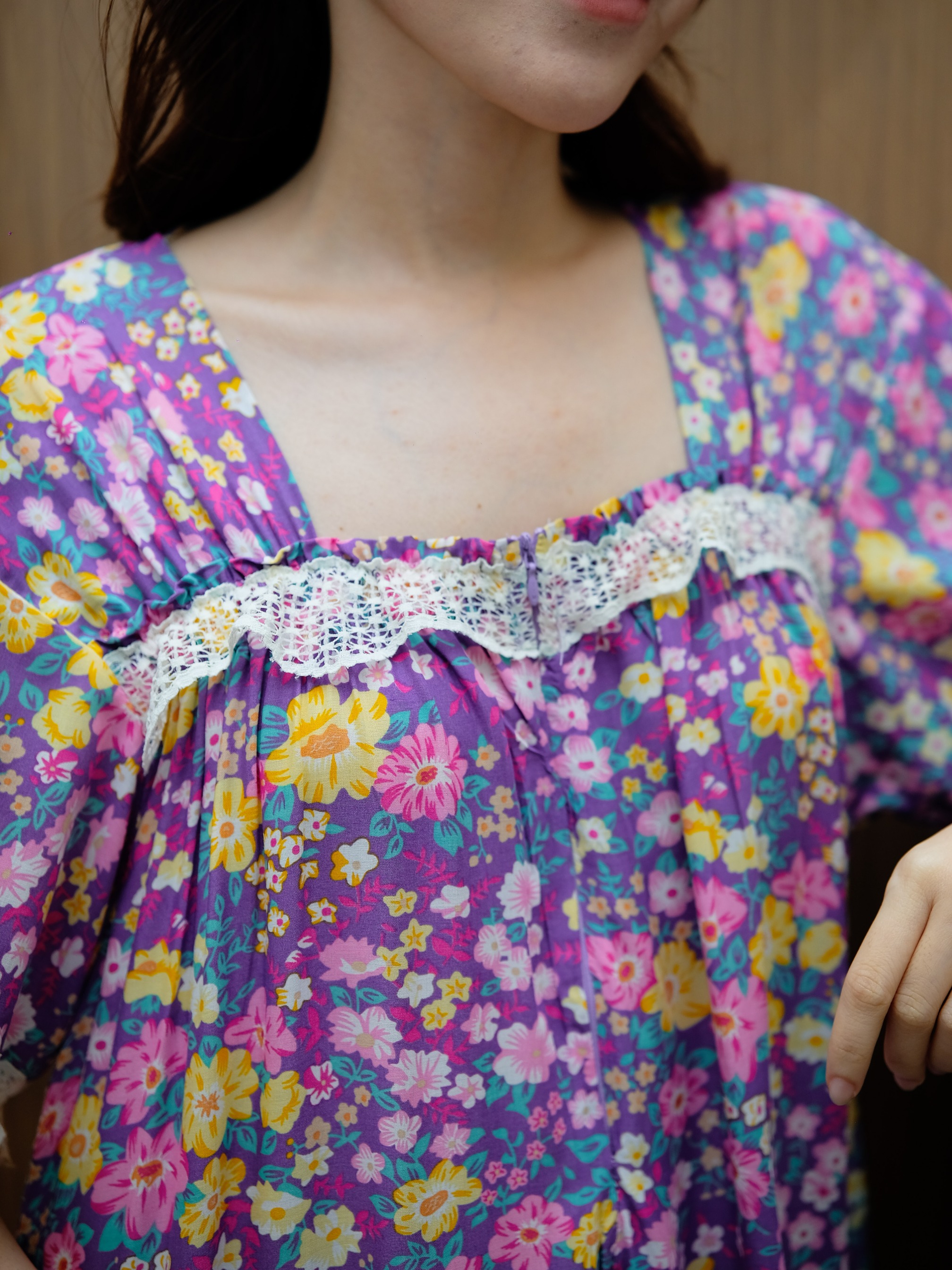 LUCY Daster Shabbychic Bahan Rayon Premium Busui Friendly Nyaman Dipake