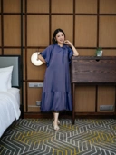 AURORA Dress Korean Style Bahan Silk Premium Non Busui Mewah & Elegan