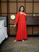 MARGARETHA Daster panjang Rayon Premium Ala Korea Busui Friendly