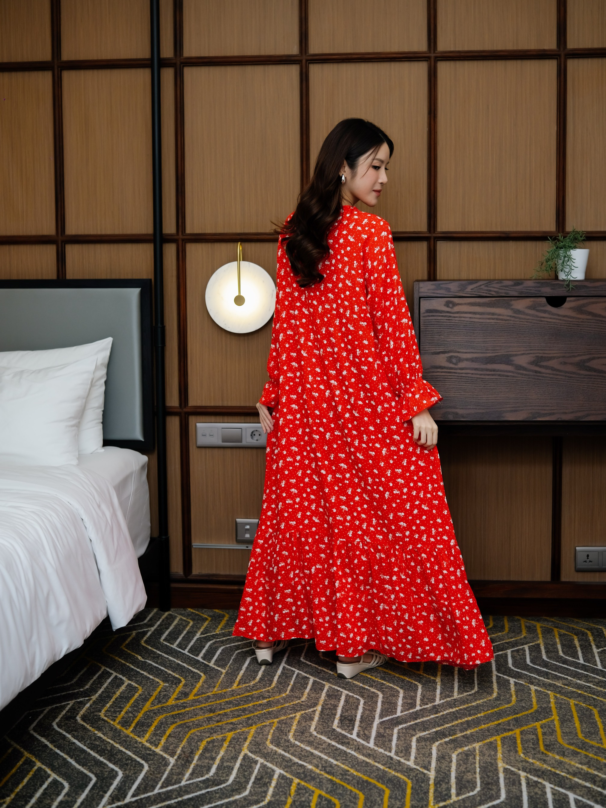 MARGARETHA Daster panjang Rayon Premium Ala Korea Busui Friendly