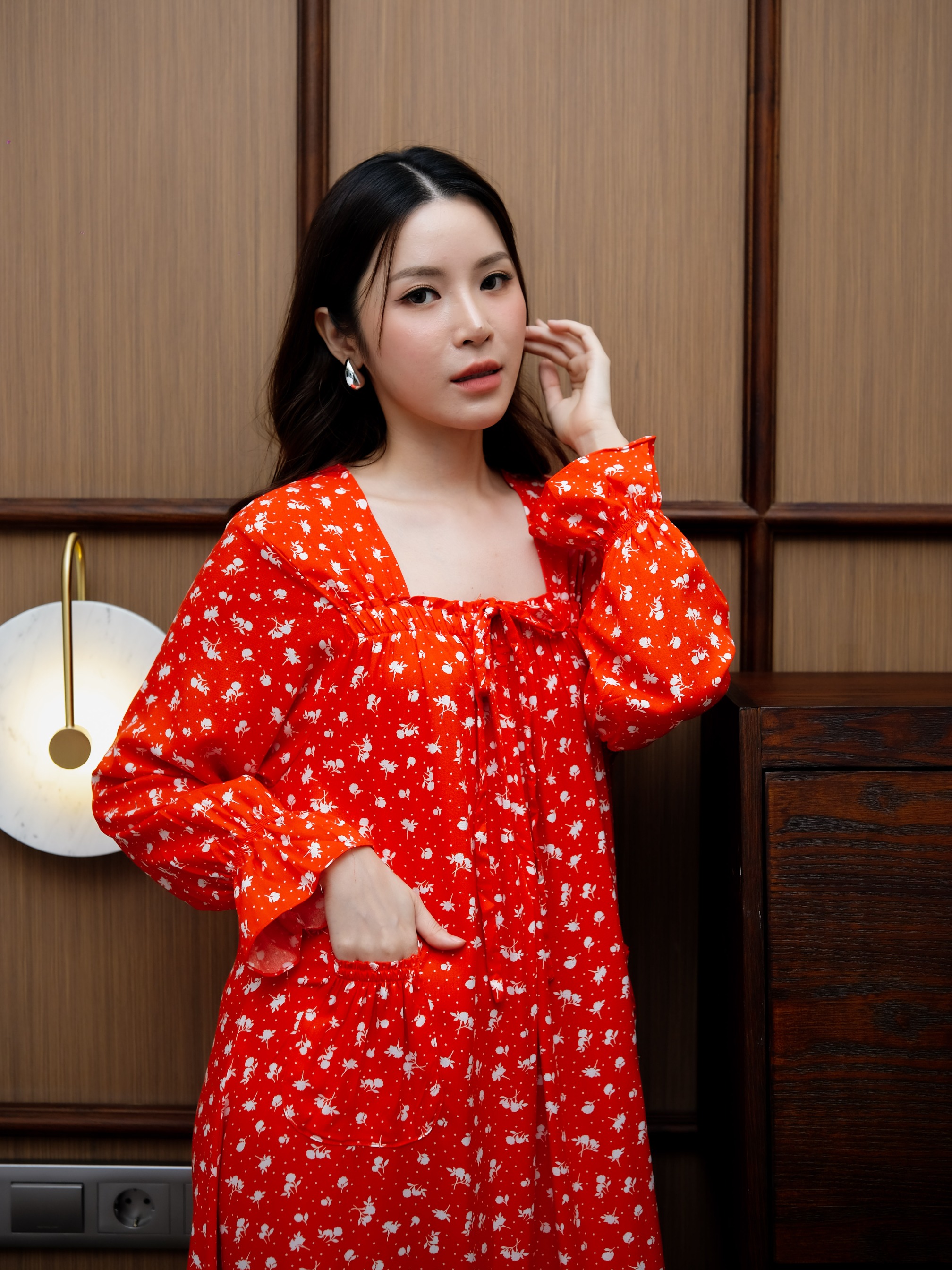 MARGARETHA Daster panjang Rayon Premium Ala Korea Busui Friendly