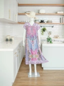 IRISH Daster Lingerie Renda Korean Style Bahan Rayon Premium Mewah Non Busui Nyaman Wanita Dress Panjang Tidur Motif Lembut