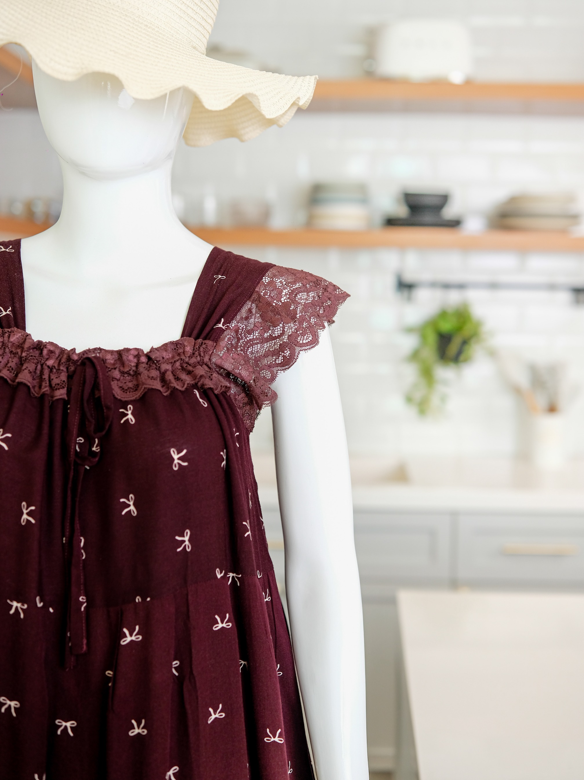EMILY Sleepwear Long Dress Wanita Ala Korea Bahan Rayon Busui Nyaman