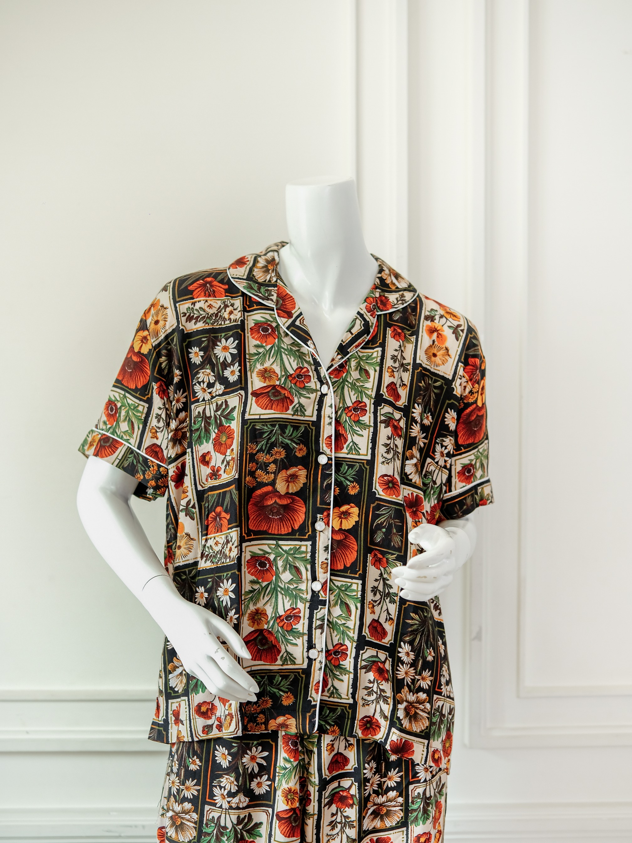 LADYBYDIANA ROSELLE  Set Pajamas 3 in 1 Bahan Rayon Premium Busui Friendly