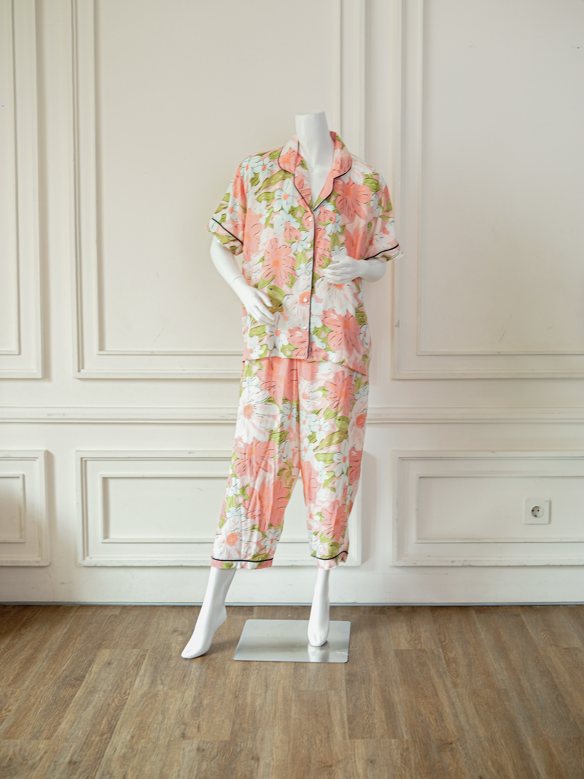 LADYBYDIANA ROSELLE  Set Pajamas 3 in 1 Bahan Rayon Premium Busui Friendly