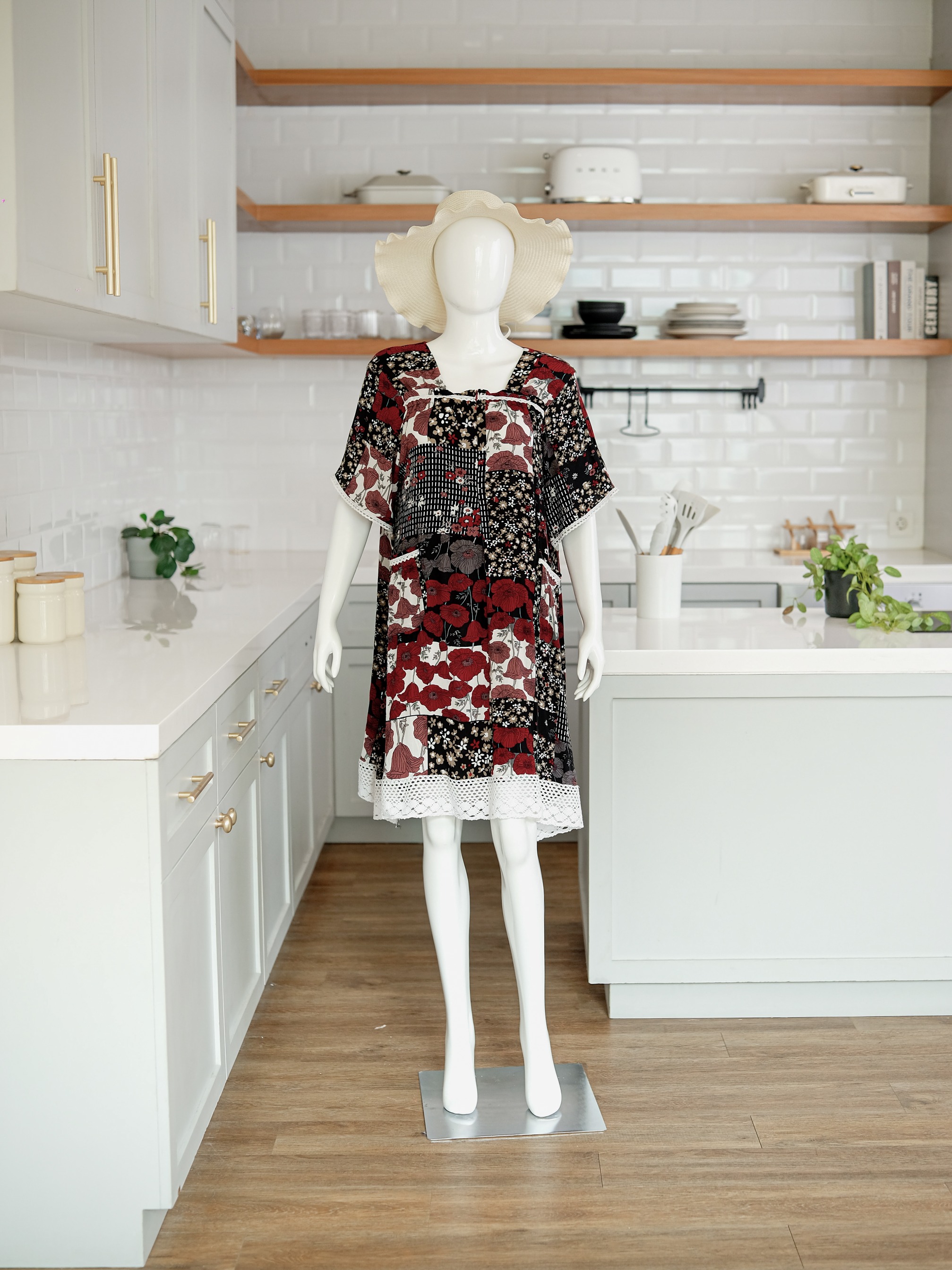 LUCY Daster Shabbychic Bahan Rayon Premium Busui Friendly Nyaman Dipake