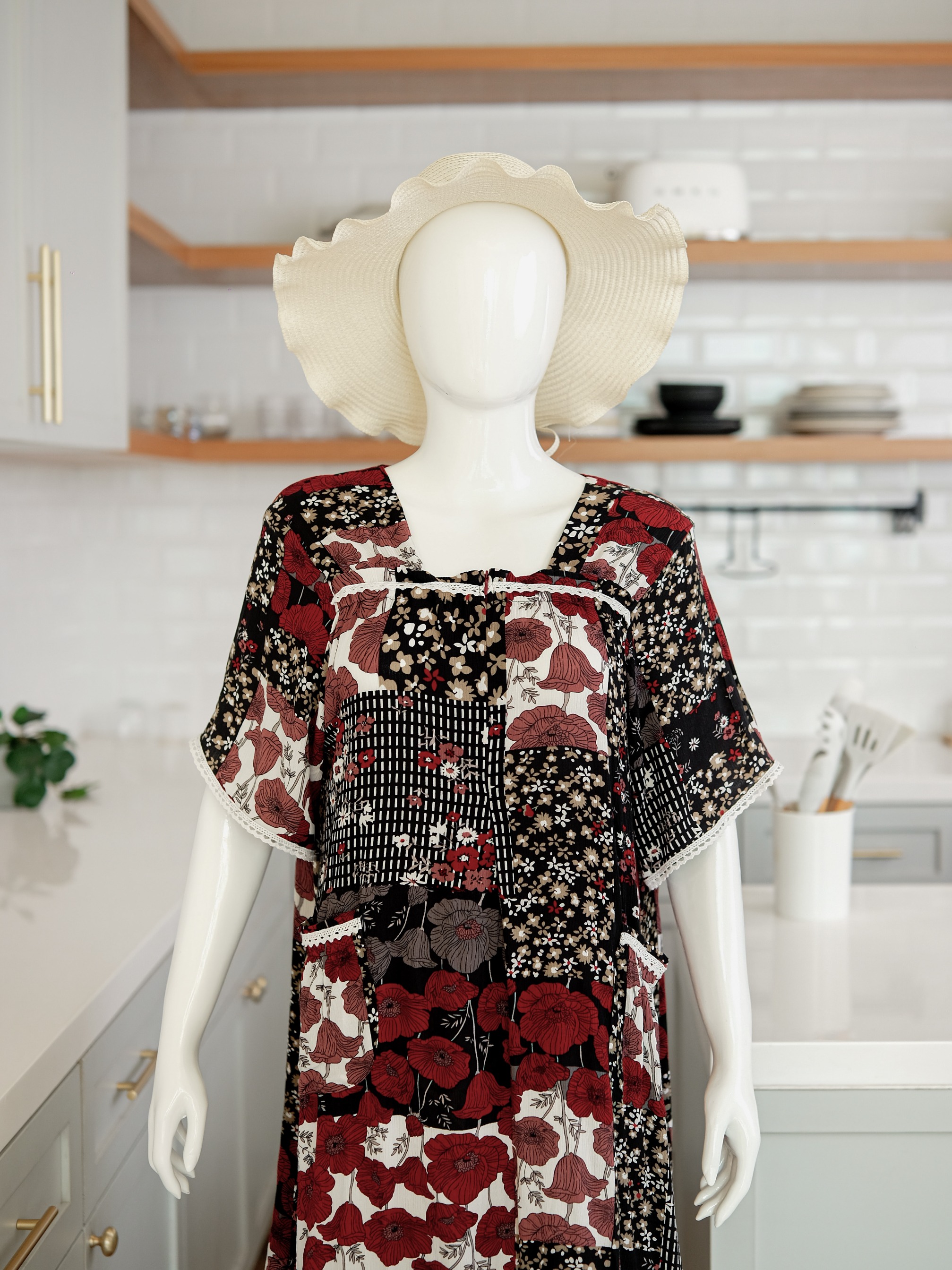 LUCY Daster Shabbychic Bahan Rayon Premium Busui Friendly Nyaman Dipake