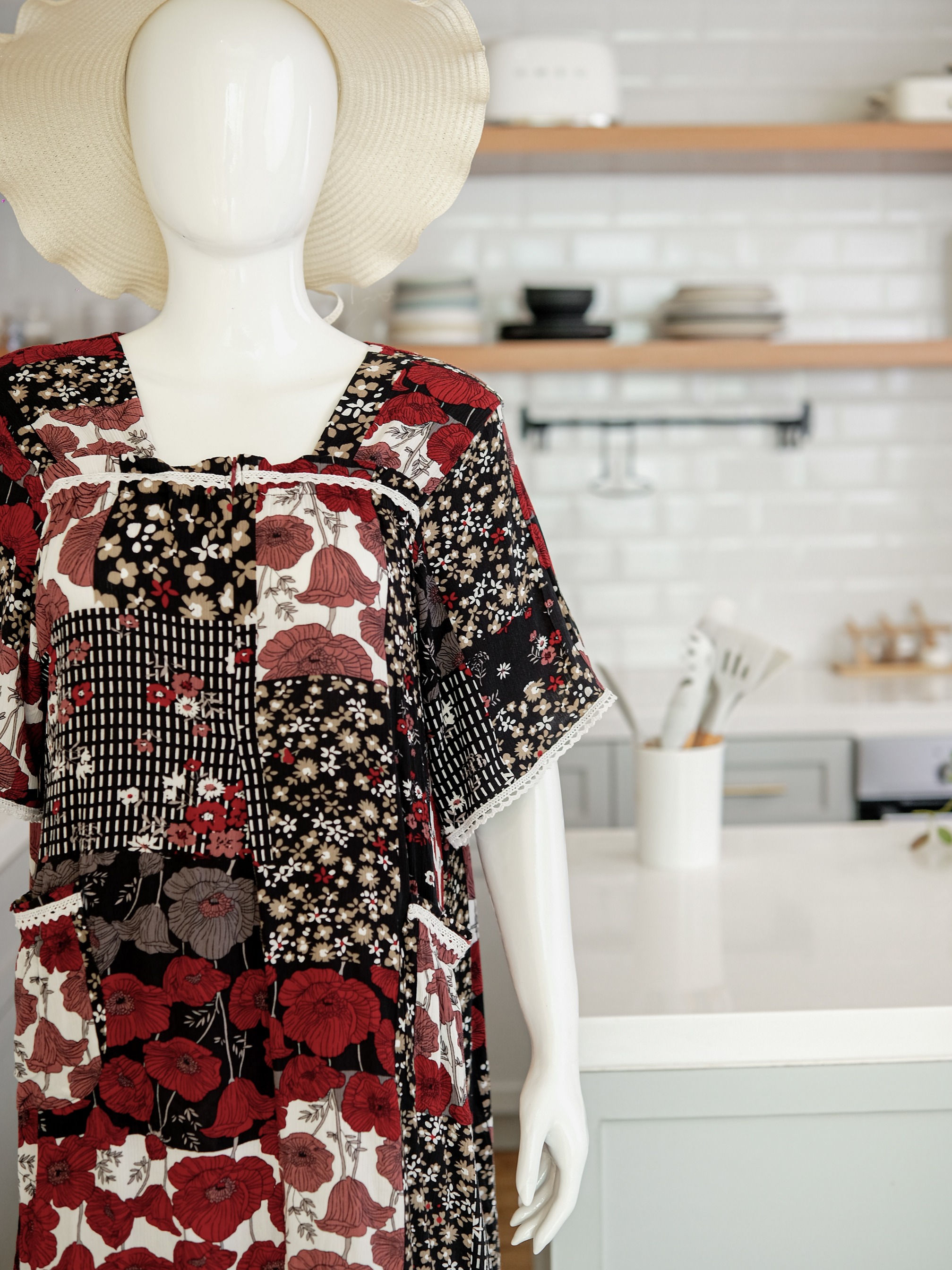 LUCY Daster Shabbychic Bahan Rayon Premium Busui Friendly Nyaman Dipake