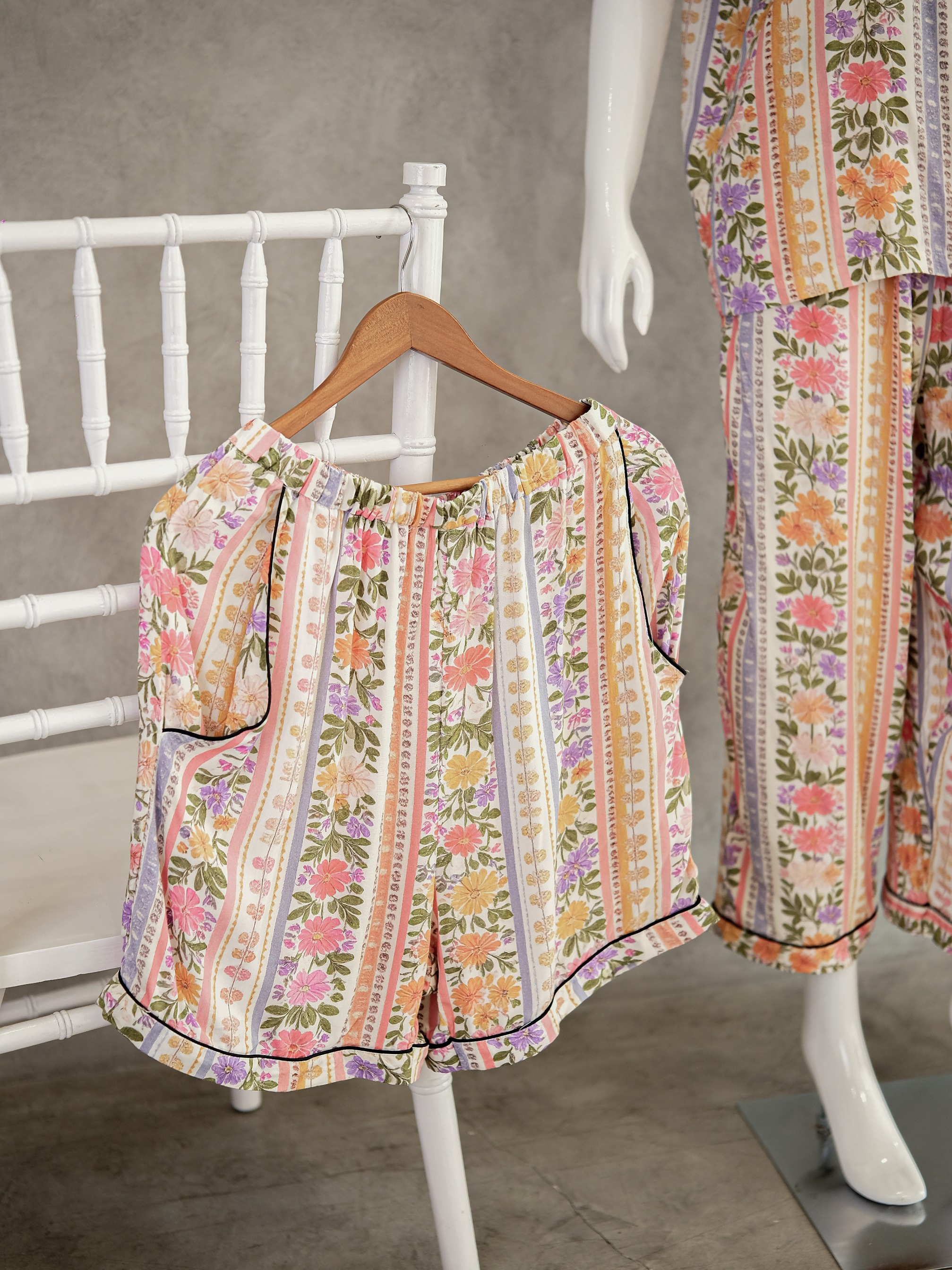 LADYBYDIANA ROSELLE  Set Pajamas 3 in 1 Bahan Rayon Premium Busui Friendly