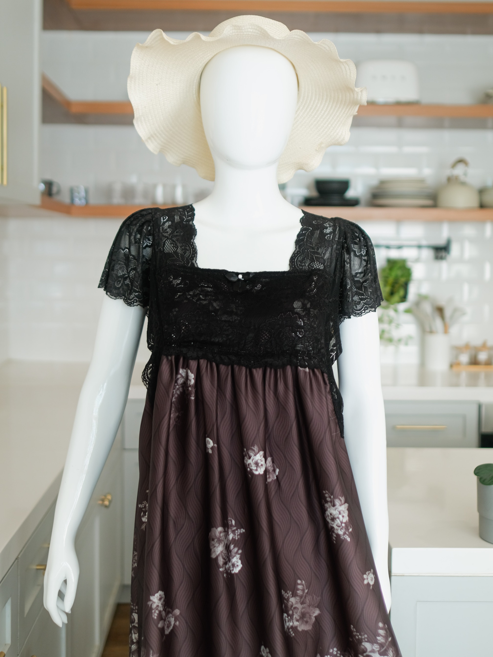 HURREM Homedress Wanita Korean Style Bahan Silk Premium Kombinasi Brokat Non Busui