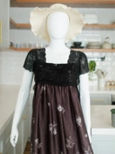 HURREM Homedress Wanita Korean Style Bahan Silk Premium Kombinasi Brokat Non Busui