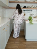 NAOMI Pajamas Wanita Premium Lengan Pendek Busui Friendly Bahan Silk Mewah