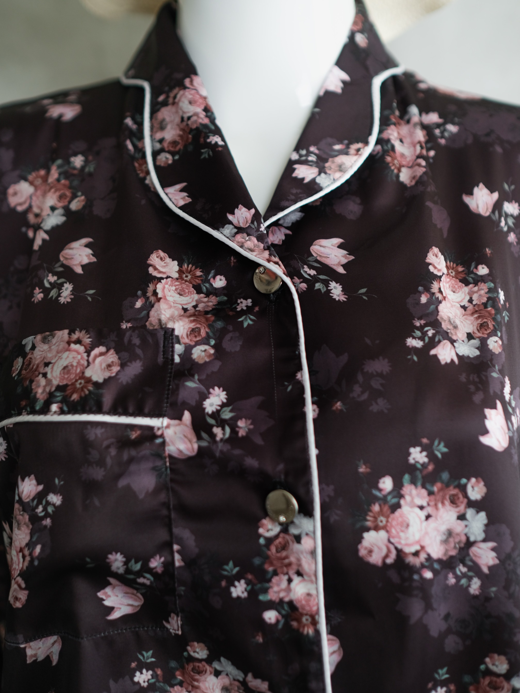 NAOMI Pajamas Wanita Premium Lengan Pendek Busui Friendly Bahan Silk Mewah