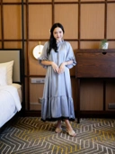 AURORA Dress Korean Style Bahan Silk Premium Non Busui Mewah & Elegan