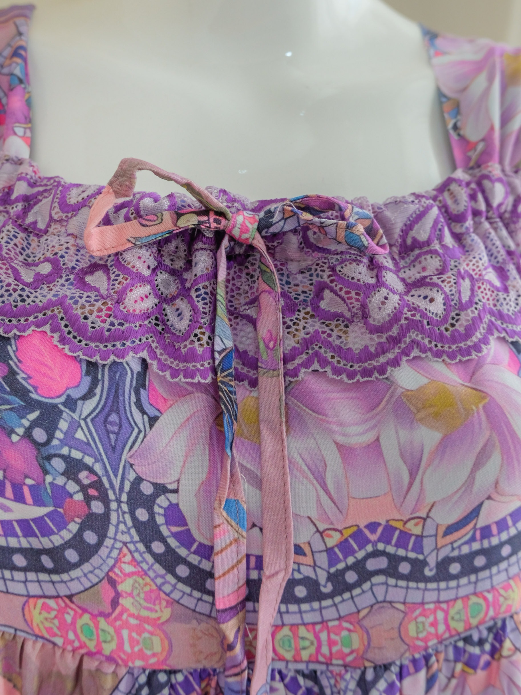 EMILY Sleepwear Long Dress Wanita Ala Korea Bahan Rayon Busui Nyaman