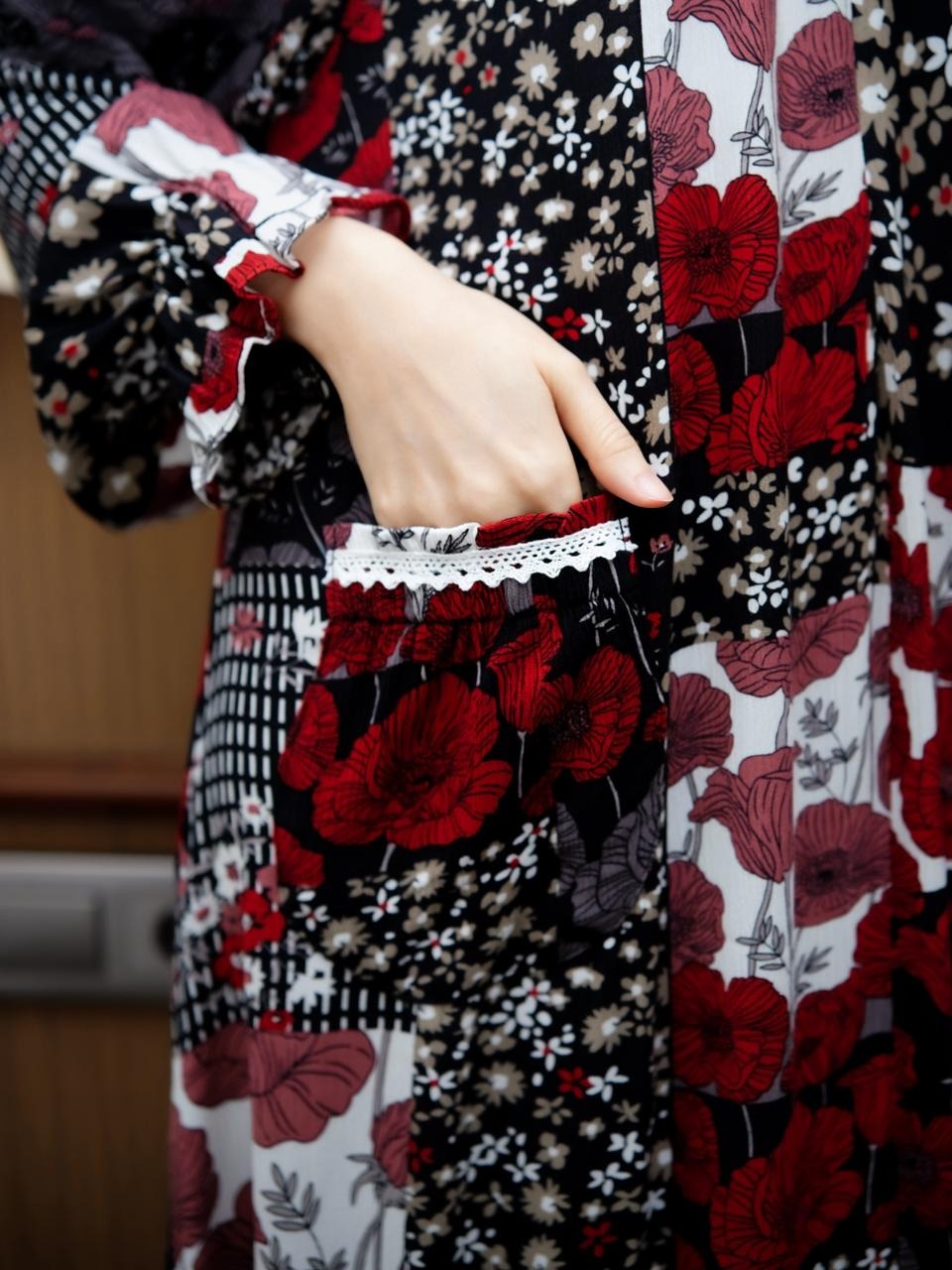 MARGARETHA Daster panjang Rayon Premium Ala Korea Busui Friendly