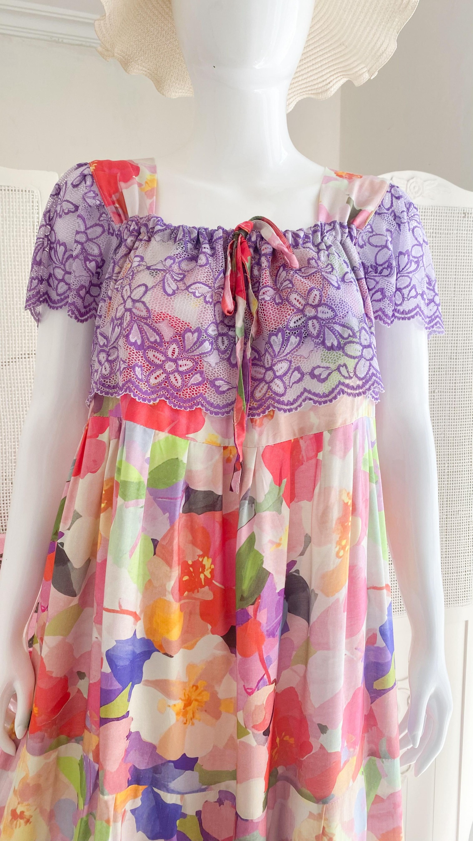 EMILY Sleepwear Long Dress Wanita Ala Korea Bahan Rayon Busui Nyaman