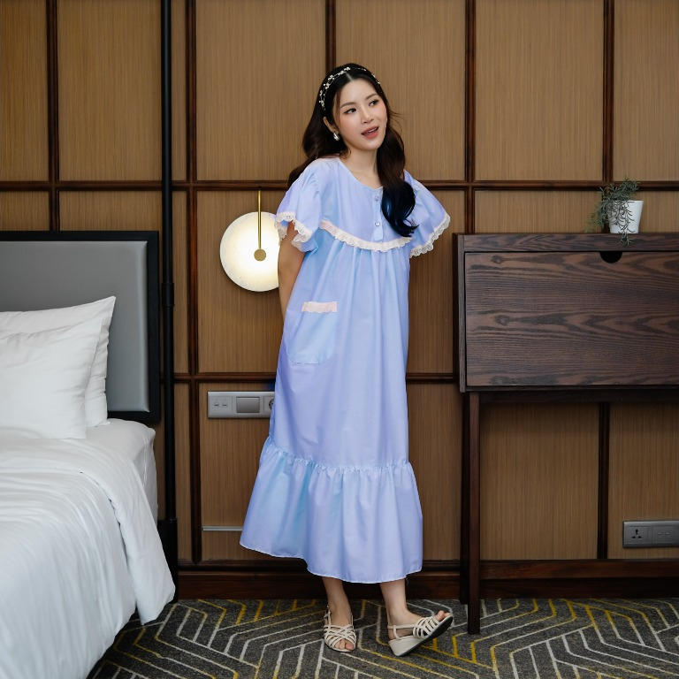 ELISHA HOMEDRESS Wanita Bahan Katun Premium Busui Friendly