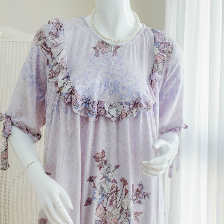 LISA Daster Wanita Kekinian Bahan Rayon Premium Busui Friendly Buat Santai Di Rumah