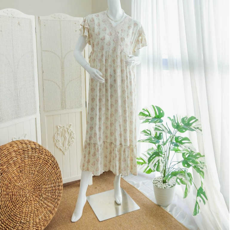 DEWI HOMEWEAR Wanita Ala Korea Bahan Rayon Premium Busui Friendly