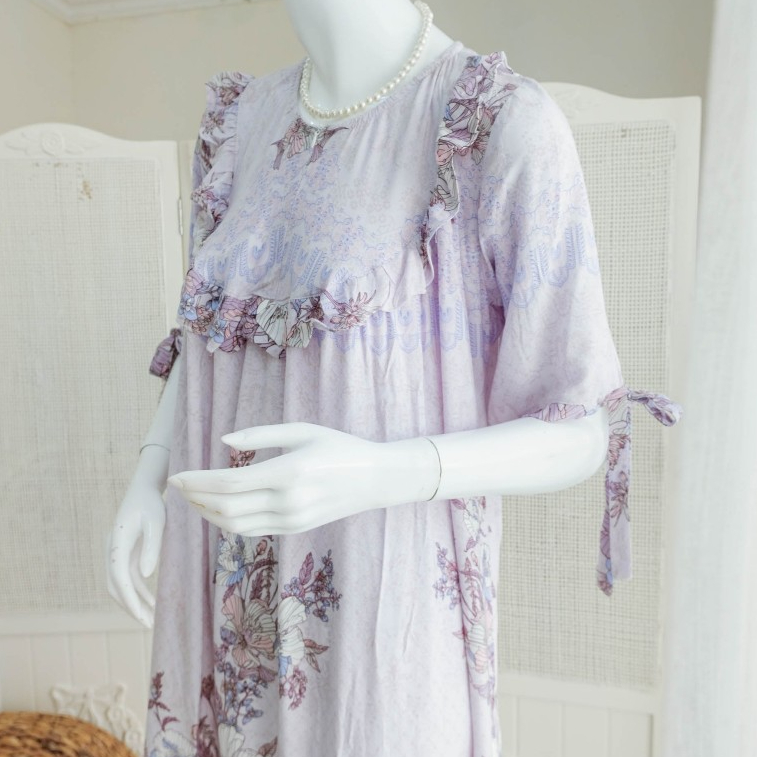 LISA Daster Wanita Kekinian Bahan Rayon Premium Busui Friendly Buat Santai Di Rumah