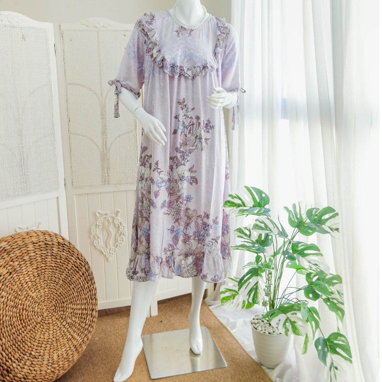 LISA Daster Wanita Kekinian Bahan Rayon Premium Busui Friendly Buat Santai Di Rumah