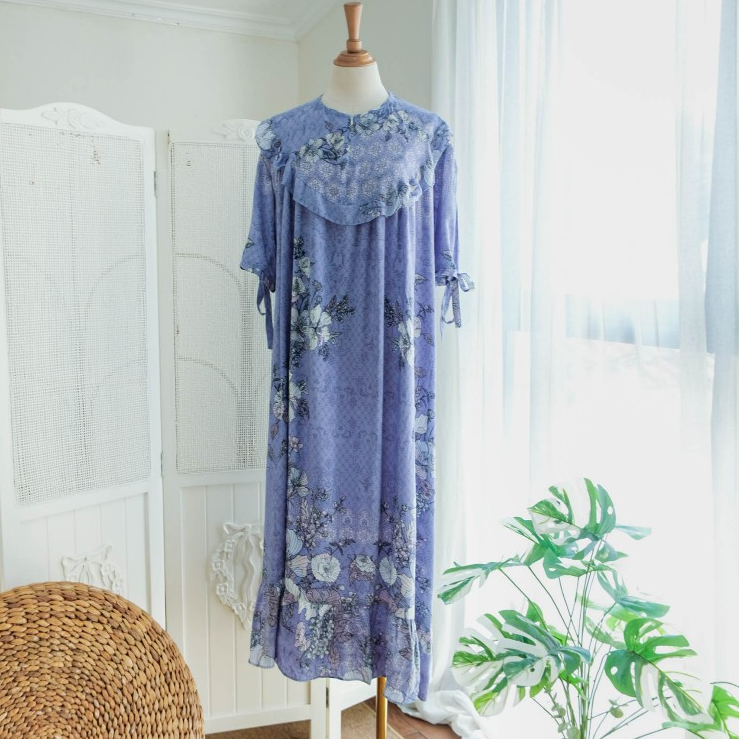 LISA Daster Wanita Kekinian Bahan Rayon Premium Busui Friendly Buat Santai Di Rumah