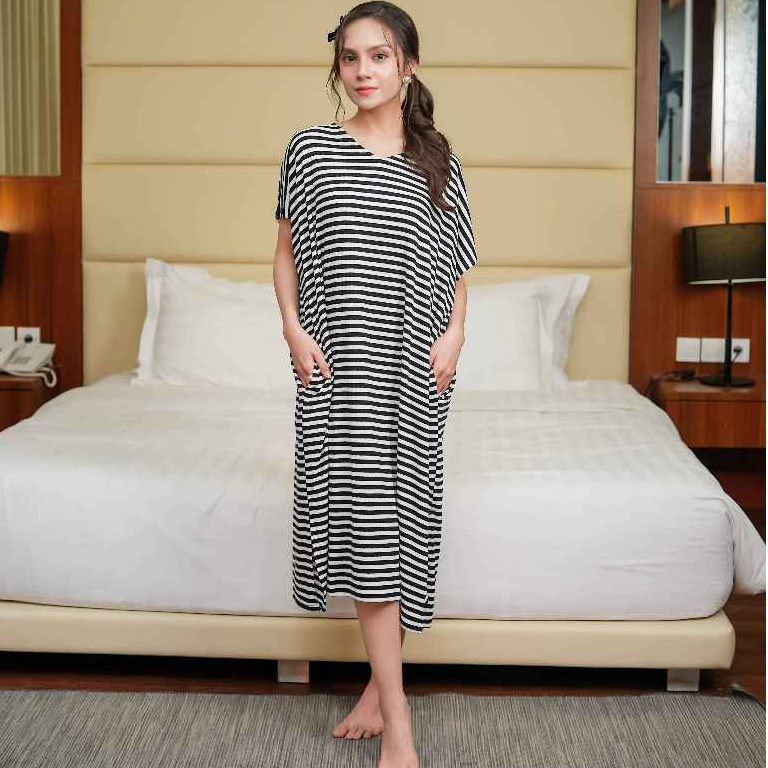 BRIANNA Homedress Premium Kekinian Korean Style Bahan Knit Mewah Non Busui