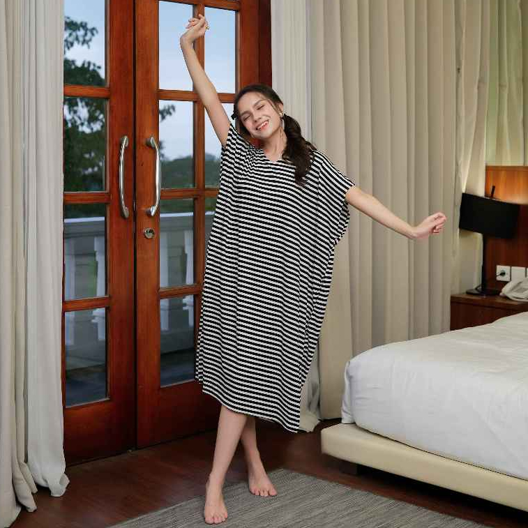 BRIANNA Homedress Premium Kekinian Korean Style Bahan Knit Mewah Non Busui