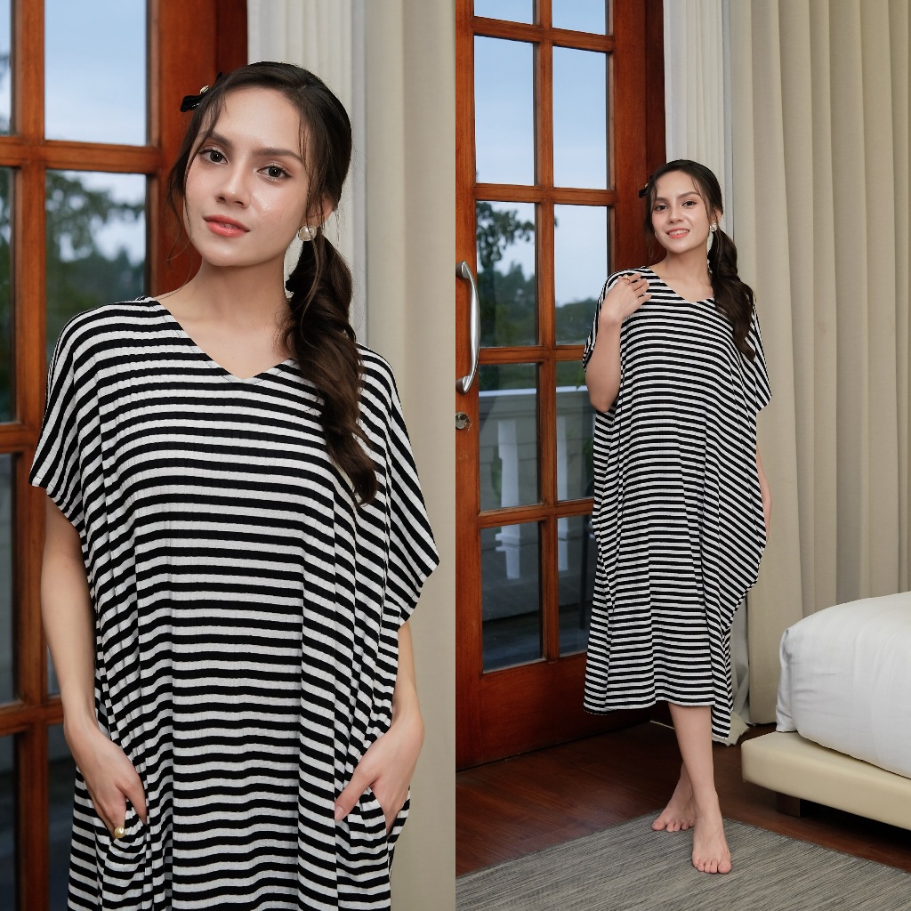BRIANNA Homedress Premium Kekinian Korean Style Bahan Knit Mewah Non Busui