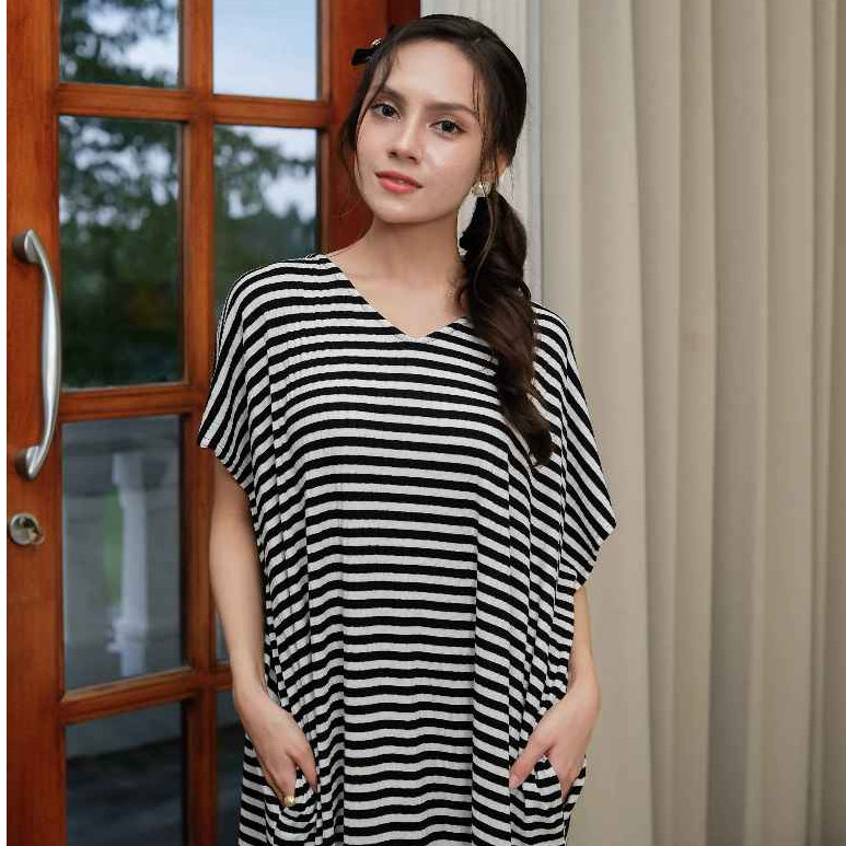 BRIANNA Homedress Premium Kekinian Korean Style Bahan Knit Mewah Non Busui