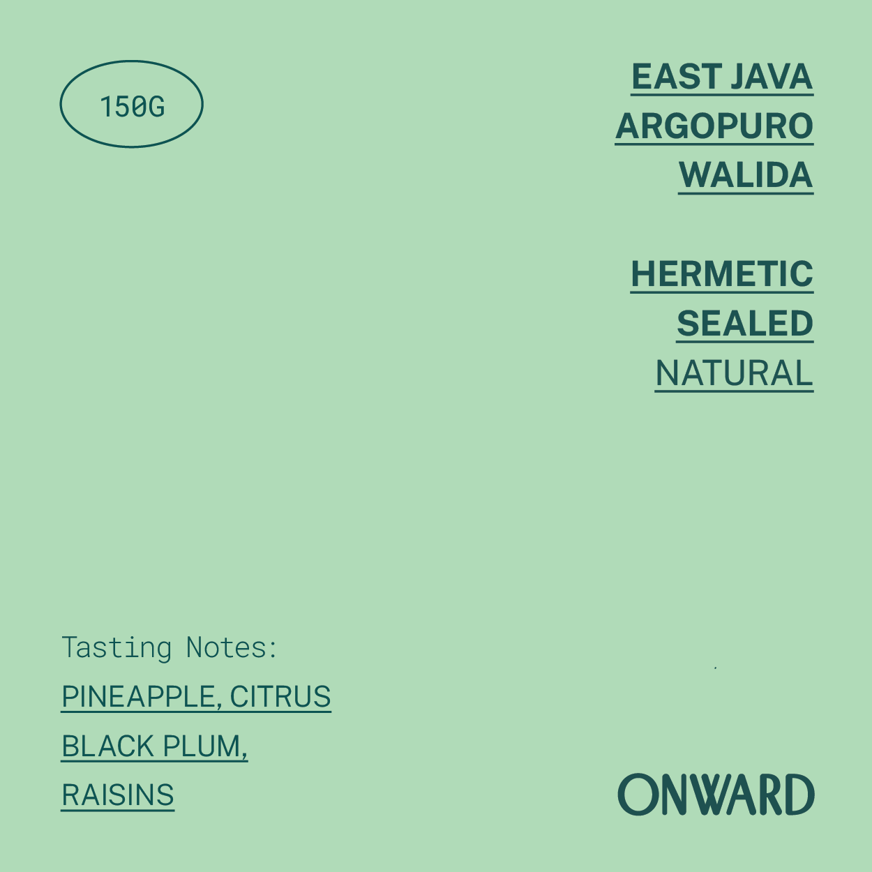 East Java - Argopuro Walida 2026 Hermetic Sealed Natural