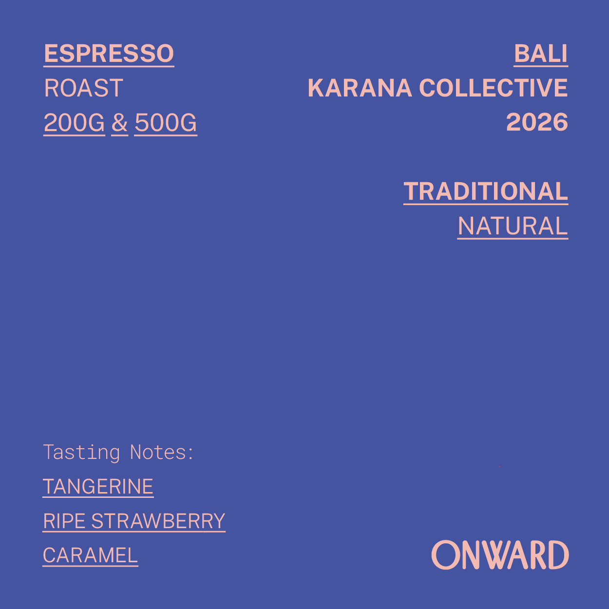 Espresso - Bali Karana Collective 2026 Traditional Natural (New Harvest)