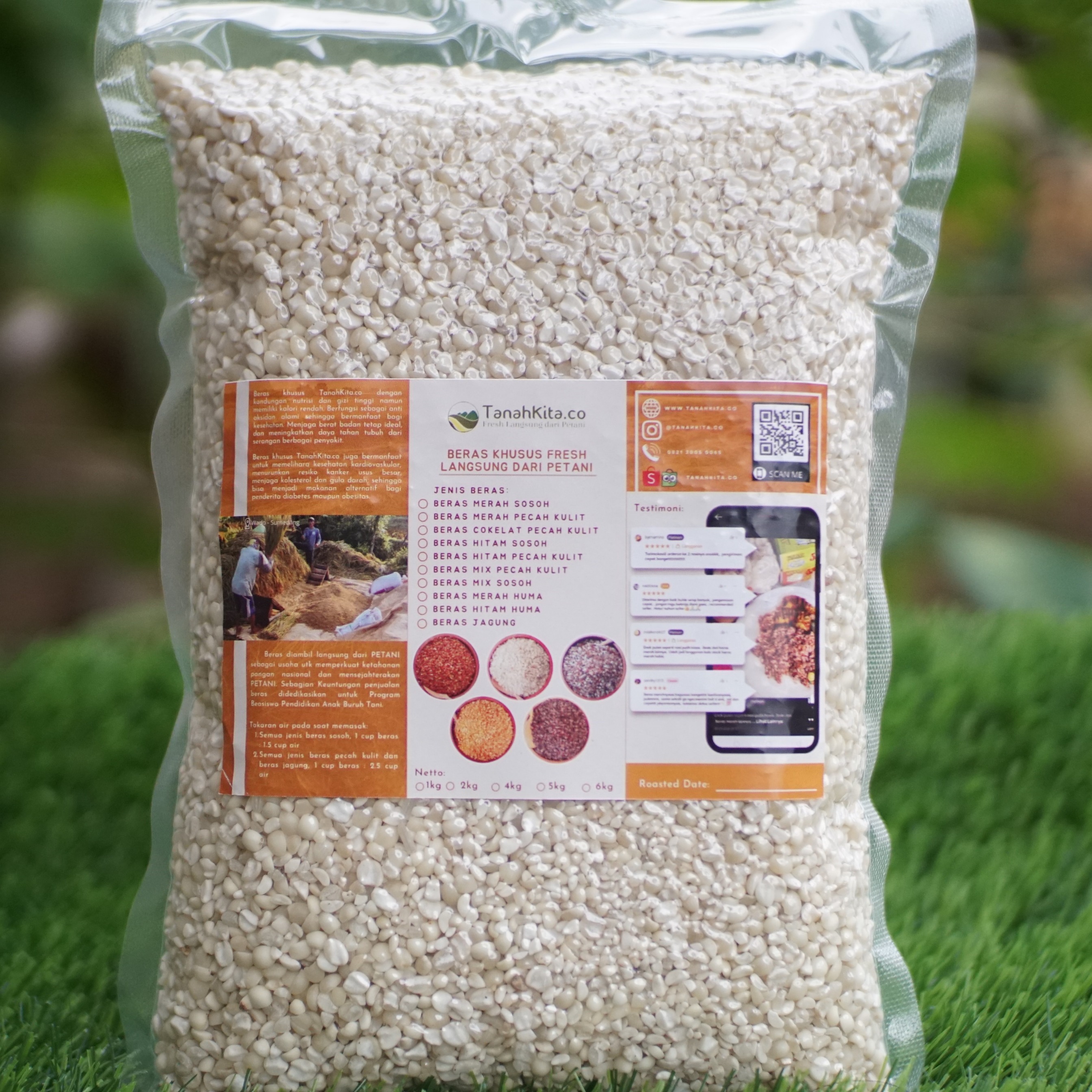Beras Hanjeli diambil langsung dari Petani I Jali Jali I Natural Pearl