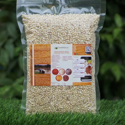 Image of Beras Sorgum Sosoh FRESH langsung dari Petani I Sorghum I 1kg Vacuum