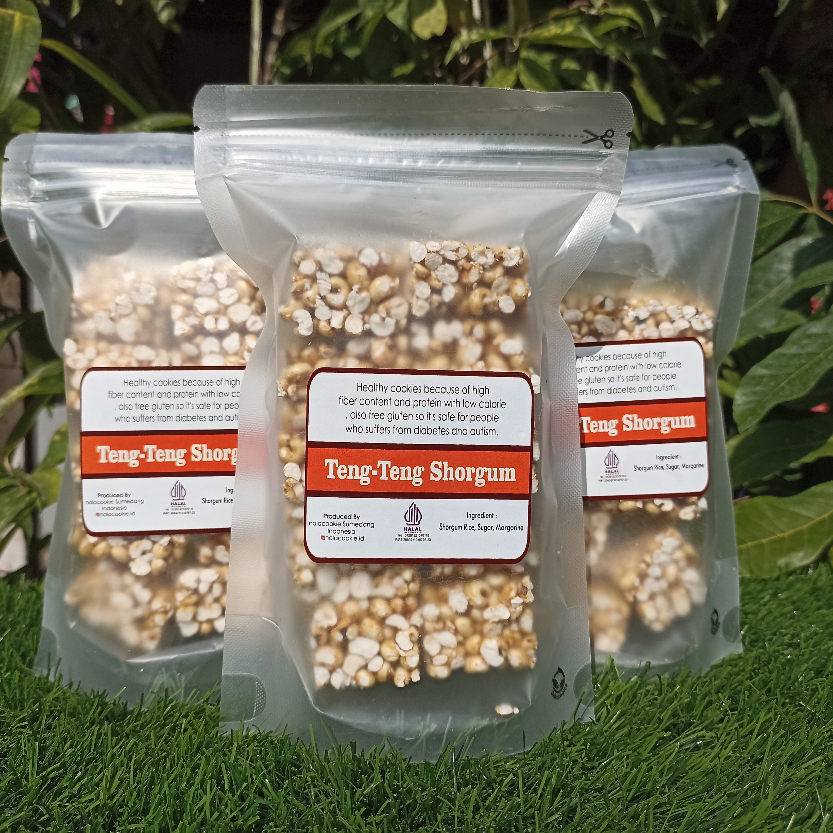 Cemilan Sehat Bebas Gluten | Teng-Teng Sorghum | Cireng Mocaf I Sereal Sorghum I Sagu Tempe
