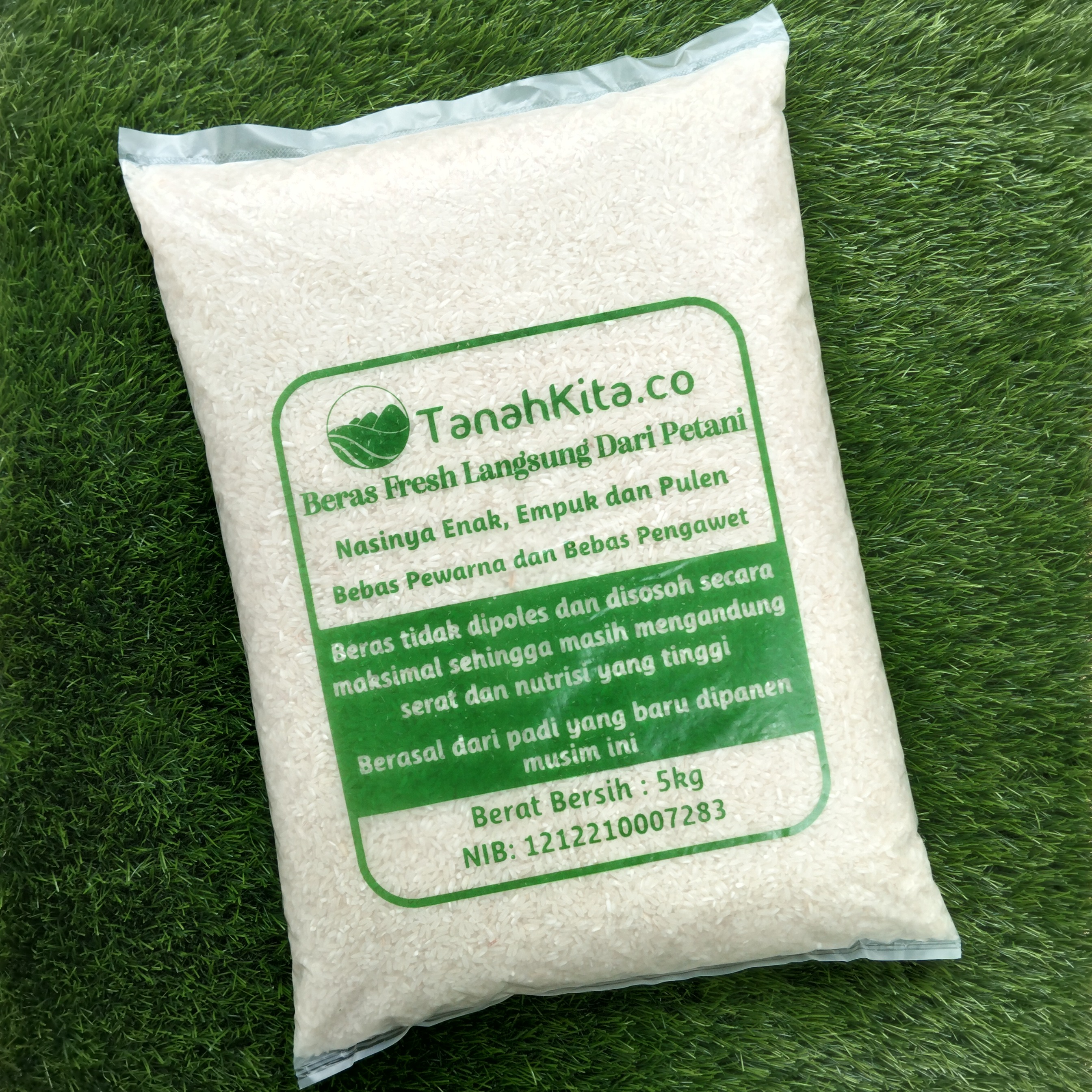 Beras Putih Fresh Bernutrisi | Tidak Dipoles | Enak Empuk Pulen | 5kg