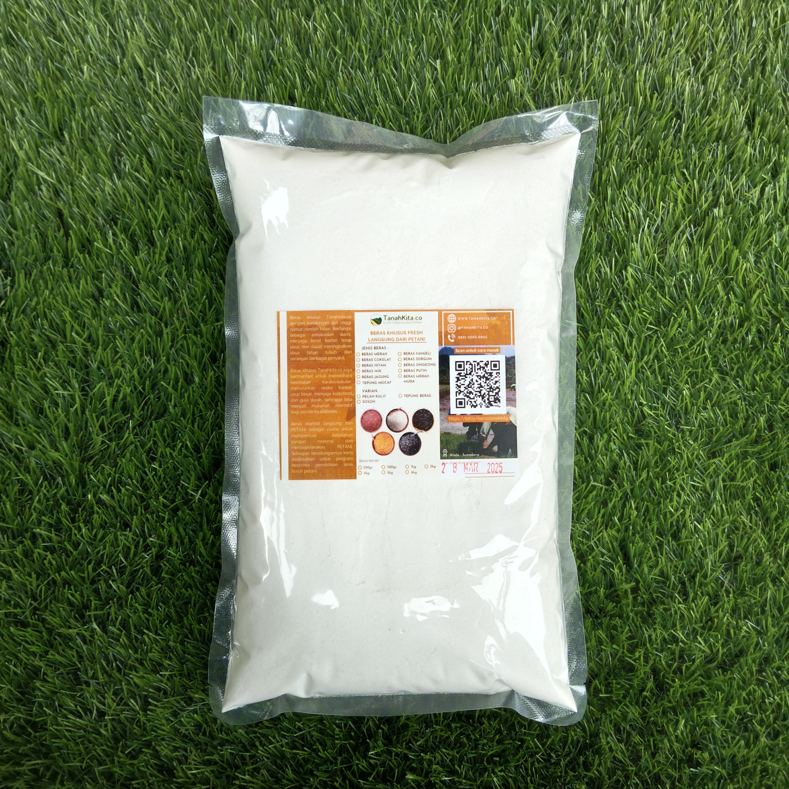 Tepung Beras Putih FRESH, 100% Bebas Pengawet dan Bebas Gluten