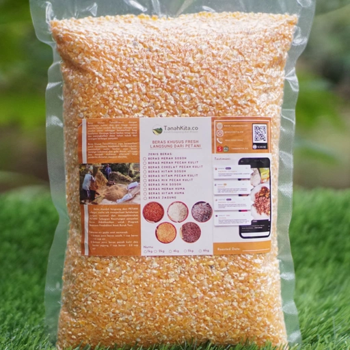 Image of Beras Jagung Tinggi Serat FRESH langsung dari Petani (1kg Vacuum)