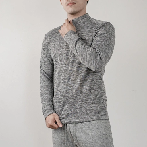 Image of Sweater mockneck Prospecs gray mist