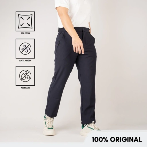 Image of Celana panjang golf Wolsey navy