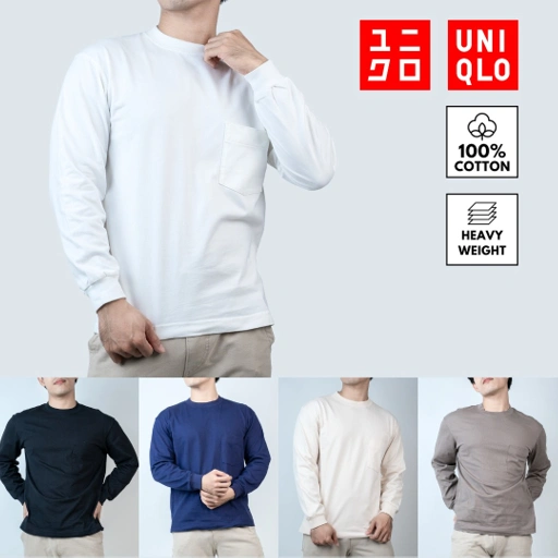 Image of Kaos lengan panjang Uniqlo