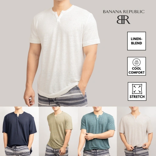 Image of Kaos linen Banana republic notch neck