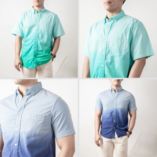 Image of Kemeja pria lengan pendek Oldnavy Oxford
