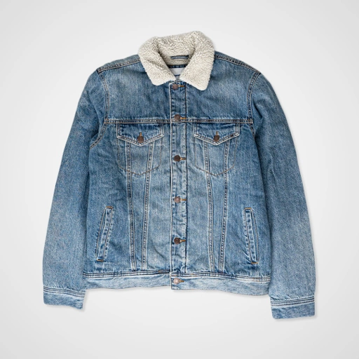 Image of Jaket musim dingin sherpa denim Oldnavy