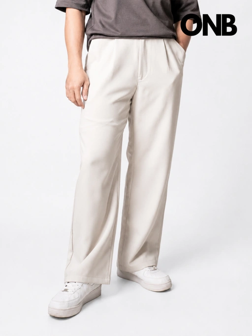 Image of Celana panjang baggy GU Cream