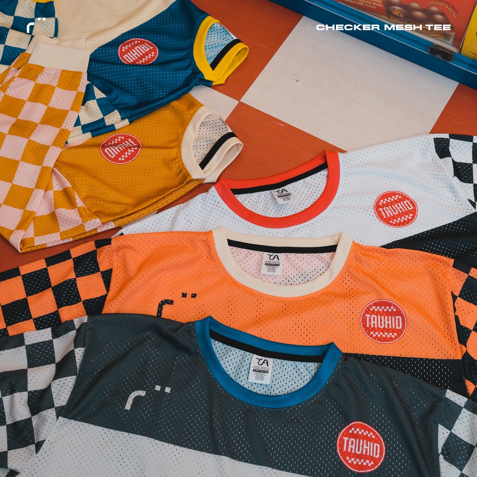 TA BY TRZ - Checker Mesh Tee Men
