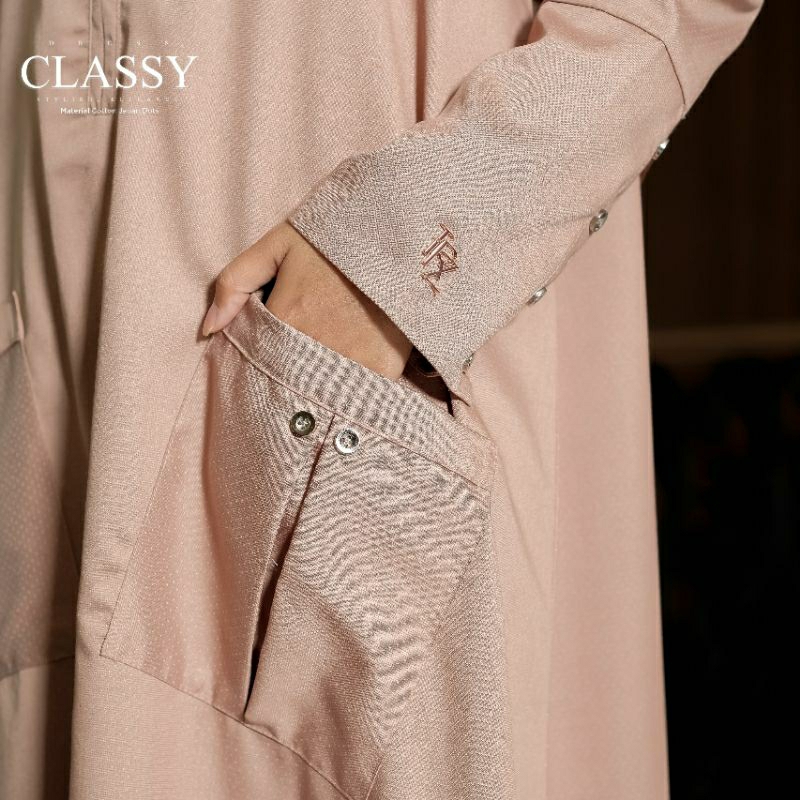 TRZ - Gamis Classy Hand Button